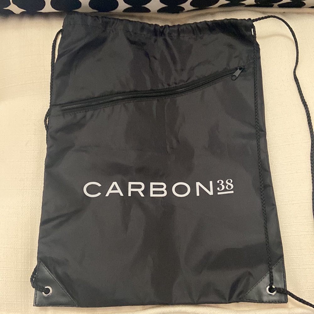 Carbon 38 Nylon String bag/gym bag NWOT!